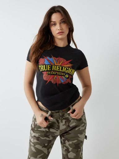 POP ART SLIM CREW TEE